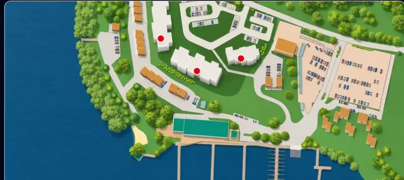 Mapa lokalizacji budynków Stranda